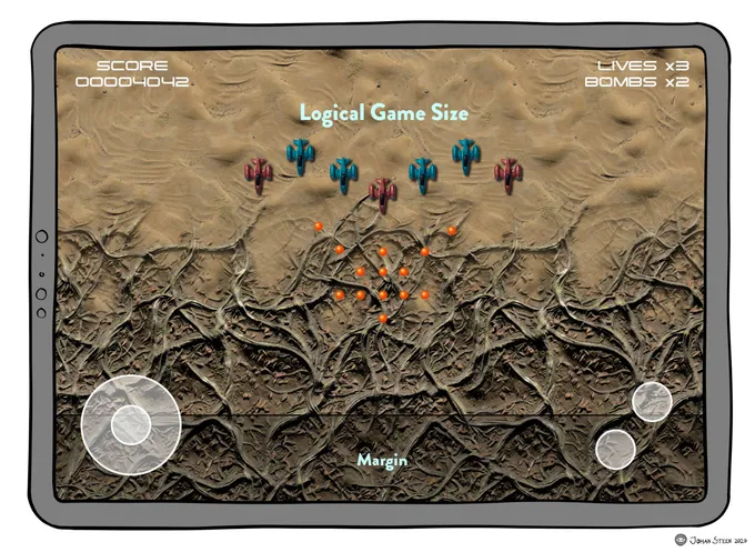 SpriteKit Scene on iPad with bottom margin